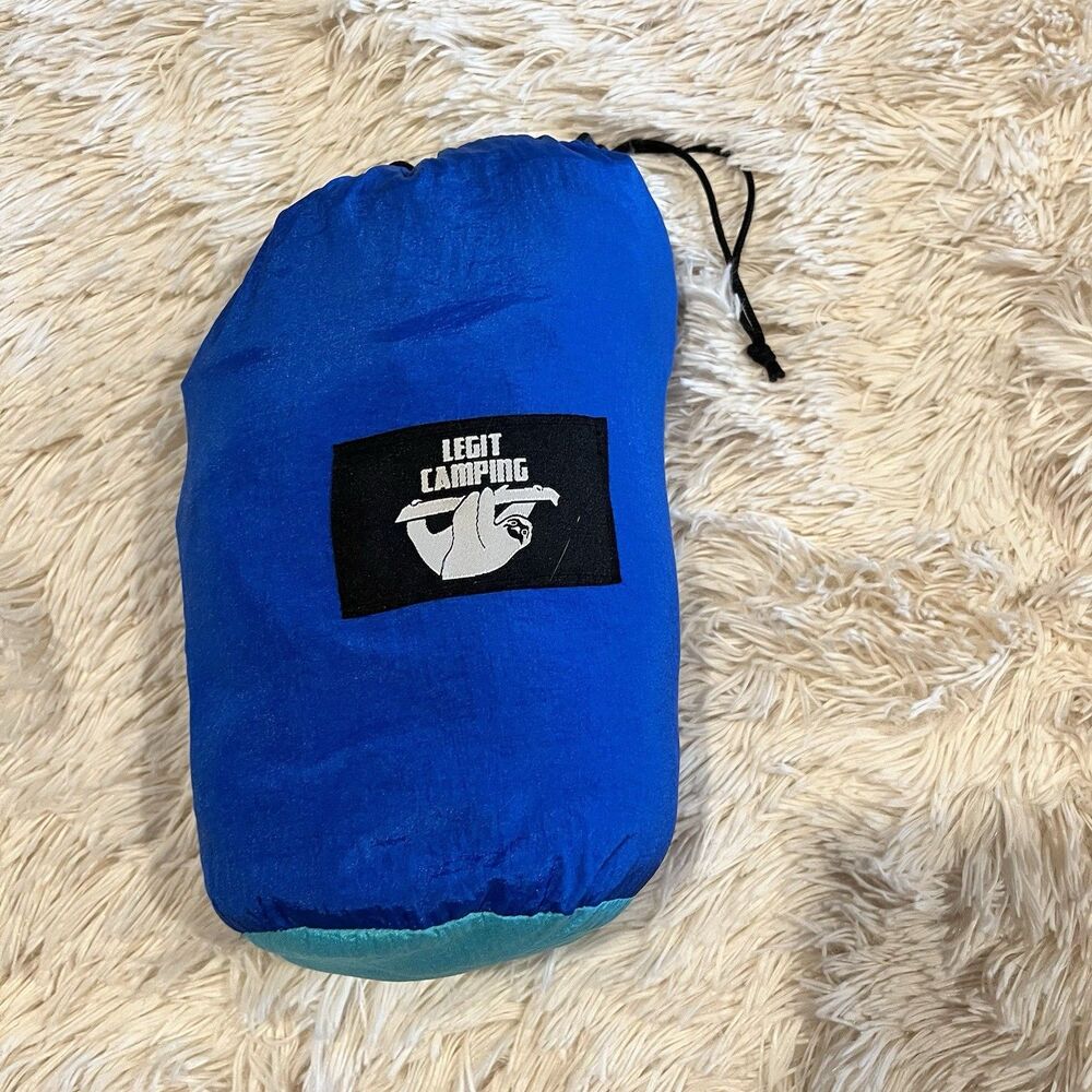 Legit Camping 2-Person Hammock Lightweight Portable in Royal Blue EUC